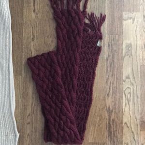 Fossil Maroon scarf